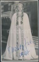 1948 Osváth Júlia (1908-1994) opera-énekesnő aláírása őt magát ábrázoló fotón