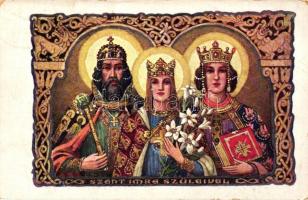 Szent Imre szűleivel / Saint Emery and his parents (EB)