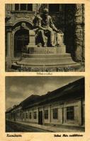 Komárom, Jókai szobor, Jókai Mór szülőháza / Komárom, statue of Jókai, Jókais birthplace