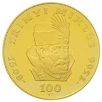1966. 100Ft Au "Zrínyi Miklós" (8,4g/0.900) T:P enyhe felületi karc Hungary 1966. 100 Forint Au "Miklós Zrínyi" (8,4g/0.900) C:P slightly scratched Adamo EM19