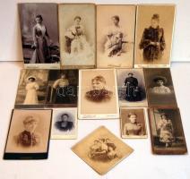 cca. 1860-1900. Érdekes fotó tétel 105db keményhátú fotó rengeteg fényképésztől