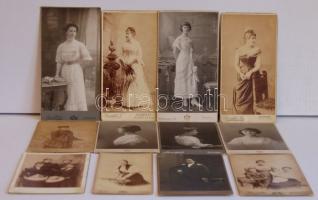 cca. 1860-1900. Érdekes fotó tétel 105db keményhátú fotó rengeteg fényképésztől