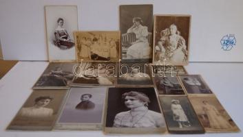 cca. 1860-1900. Érdekes fotó tétel 105db keményhátú fotó rengeteg fényképésztől