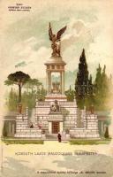 Budapest VIII., Kossuth-mauzóleum, "Jelenetek Kossuth Lajos élete történetéből" sorozat, litho, Emb. (EB)