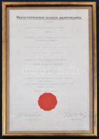 Reményi József (1887-1977) 1927. "A Magyar Képzőművészek Egyesületének Érme / Ego Sum - Sum Qui...