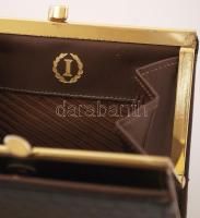 Női kígyóbőr tárca, szép állapotban, 10x8 cm