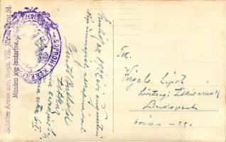 1922 Sopron, népünnepély, biciklis, Schaffer Armin photo