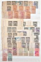 Kuba tartalmas régi okmánybélyeg gyűjtemény kb 300 különféle okmánybélyeg albumban összefüggésekkel ...