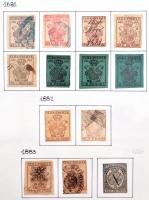 Kuba tartalmas régi okmánybélyeg gyűjtemény kb 300 különféle okmánybélyeg albumban összefüggésekkel ...