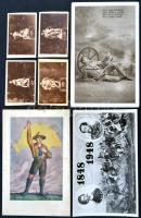 1.000 darabos képeslapgyűjtemény: magyar - és kapcsolódó külföldi - katonai, háborús lapok, hadvezér...