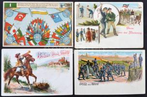 1.000 darabos képeslapgyűjtemény: magyar - és kapcsolódó külföldi - katonai, háborús lapok, hadvezér...