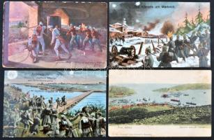 1.000 darabos képeslapgyűjtemény: magyar - és kapcsolódó külföldi - katonai, háborús lapok, hadvezér...