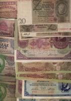 Kis hagyaték tétel 141db magyar + 8db külföldi, benne D.Reich, régebbi bankjegyek T:II,III,IV