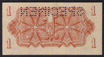 Csehszlovákia 1944. 1K "Specimen" lyukasztéssal T:I