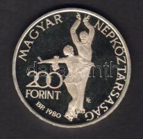 1980. "Lake Placid-XIII. Téli Olimpiai Játékok" 200Ft Ag T:PP