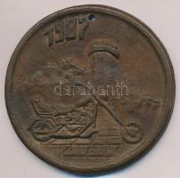 1987. "VMC - Veterán Motoros Club" Br emlékplakett (69mm) T:2- lyukasztva