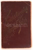1897 Neues bayerische Jahrplan-Notes, régi notesz menetrendekkel naptárral, kézírásos feljegyzésekkel