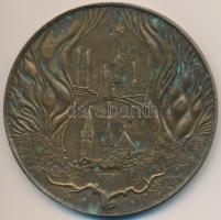 1990. "25 éves az algyői kőolaj- és földgáztermelés 1965-1990" Br emlékérem (70mm) T:2 kis...