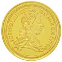 DN "1764. Dukát II. József" Au (0.585) és Ag (0.415) utánveret dísztokban, tanúsítvánnyal (3,1g) T:PP Hungary ND "1764. Ducat Joseph II" Au (0.585) and Ag (0.415) restrike in case, with certificate (3,1g) C:PP