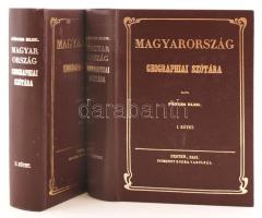 Fényes Elek: Magyarország geographiai szótára, mellyben minden város, falu és puszta, betürendben körülményesen leiratik I- II. kötet. Pest, 1851, Kozma Vazul. Reprint kiadás (1984), aranyozott műbőr kötésben, jó állapotban.