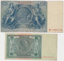 Németország / Weimari Köztársaság 1929. 10M + 20M + Német 3. Birodalom 1935. 100M + 1942. 5M T:III,I...
