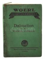Illustrierter Führer durch Dalmatien und das Kroatische Küstenland. Mit 2 karten, 4 Planen und 12 abbildungen. Leipzig, 1930, Woerl's Reisebücher-Verlag. Kiadói egészvászon kötésben.