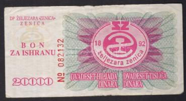 Bosznia-Hercegovina/Zenica 2000D Bón (szükségpénz) T:II/III