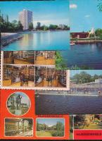 Kb. 200 db MODERN magyar városképes lap; / Approx. 200 modern Hungarian town-view postcards;