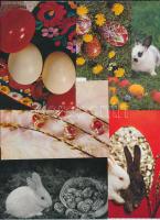 Kb. 300 db MODERN motívumlap; Húsvéti üdvözlőlapok / Approx. 300 modern motive postcards; Easter greetings
