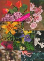 Kb. 300 db MODERN motívumlap; virágos üdvözlőlapok, név- és születésnap / Approx. 300 modern motive postcards; flower greetings, Birthday and Name day