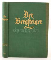 1931 Der Bergsteiger Monatschrift für Bergsteigen Wandern und Skilaufen. Kiadói egészvászon kötésben