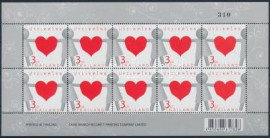 Greeting stamp mini sheet Üdvözlőbélyeg kisív