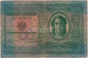 1912. 100K azonosítatlan felülbélyegzéssel T:III,III-