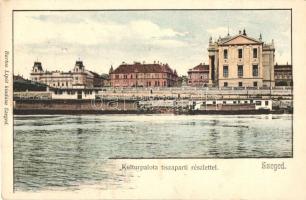 Szeged, Kultúrpalota, Tisza part; Bartos Lipót