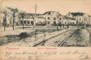 1899 Debrecen, Vasútállomás, automobil (EK)