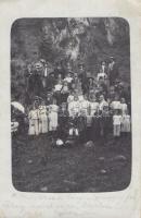 1910 Ismeretlen kirándulóhely, csoportkép / Unknown hiking location, group photo (EK)