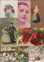 kb. 70 db háború előtti motívum képeslap vegyes minőségben / ~70 pre-1945 topic postcards, mixed quality