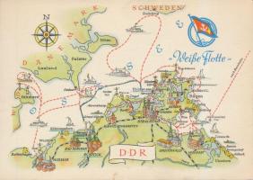 15 db MODERN motívumlap; térképek egy nagy méretű lappal / 15 modern motive cards; maps with one big...