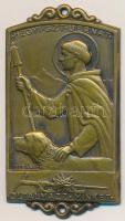 Berán Lajos (1882-1943) 1939. "Hegyi Szent Bernát - Oltalmazz minket" préselt Br jelvény (43x23mm) T:2