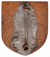 DN "MMTE" zománcozott fém turista jelvény (25x22mm) T:2,2- hátoldalán forrasztásnyom, tű h...