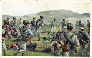 K.u.k. Feldjagerbataillon Nr. 20. Sturm auf den Swiepwald, 3. Juni 1866. (EK)