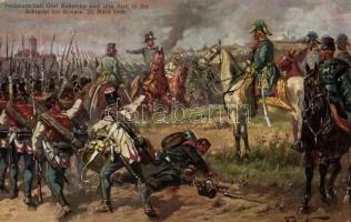 Feldmarschall Graf Radetzky und sein Stab in der Schlacht bei Novara, 23. Marz 1849. / Battle of Novara s: Fritz Neumann (EK)