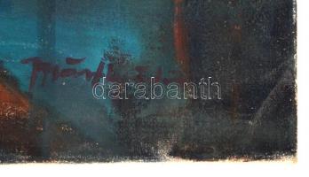 Márrfy jelzéssel: Férfi fej az ablaknál. Olaj, vászon, 69×99 cm