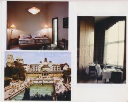 cca 1965 Budapest, Gellért Szálló és Fürdő, reklámfotók, 7 db régi negatívról készült modern nagyítá...