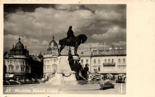 Kolozsvár, Mátyás király szobra / Matthias Statue So. Stpl