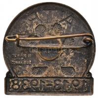 1938. "Mátra MSSZ 1913-1938" zománcozott fém jelvény, hátoldalán "BERÁN N BP. DÖBRENT...