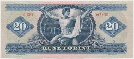 1969. 20Ft gyári papírránccal T:I