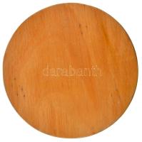 ~1971. "A Magyar Határőrség 25 éves" Br plakett (101mm) fatalpon (104mm) T:2