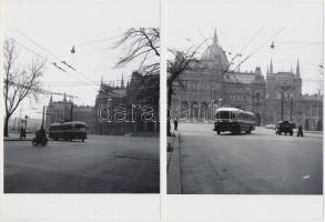 cca 1970 Kotnyek Antal (1921-1990) fotóriporter sorozata a budapesti trolikról, 11 db korabeli negat...