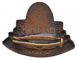 1943. "Dobogókői Család Terepgyakorlat" zománcozott Br turista jelvény (34x25mm) T:2